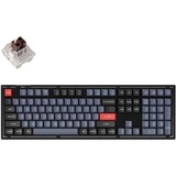 Keychron V6-A3, gaming toetsenbord Zwart/transparant, US lay-out, Keychron K Pro Brown, RGB leds, Double-shot PBT, hot swap