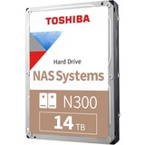 Toshiba N300 14 TB harde schijf SATA/600, 24/7