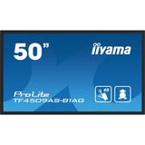 iiyama ProLite TF5039AS-B1AG 49.5" 4K UHD touchscreen monitor Zwart, Touch, HDMI, DisplayPort, LAN, Audio, USB, Android 