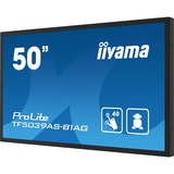 iiyama ProLite TF5039AS-B1AG 49.5" 4K UHD touchscreen monitor Zwart, Touch, HDMI, DisplayPort, LAN, Audio, USB, Android 