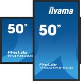 iiyama ProLite TF5039AS-B1AG 49.5" 4K UHD touchscreen monitor Zwart, Touch, HDMI, DisplayPort, LAN, Audio, USB, Android 