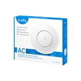 Cudy AC1200 Wi-Fi Gigabit Access Point Wit, AP1300_P, Cudy Mesh, 48V passive PoE adapter