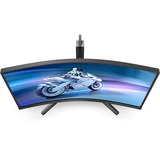 Philips Evnia 27M2C5500W 27" Curved gaming monitor Zwart, 240 Hz, HDMI, DisplayPort, USB, AMD FreeSync