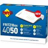 AVM FRITZ!Box 4050 Edition International router Wit/rood, Mesh Wi-Fi