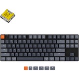 Keychron K1SE-E4, toetsenbord Zwart, US lay-out, Keychron Low Profile Optical Banana, RGB leds, hot swap, TKL, ABS, Bluetooth 5.1