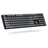 Keychron K1-N2, toetsenbord Grijs/grijs, US lay-out, Gateron Low Profile Blue, RGB leds, ABS keycaps, Bluetooth