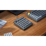 Keychron Q0+ gaming numpad Grijs, Gateron G Pro Red, RGB leds, Hot-swappable