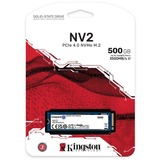 Kingston NV2 NVMe PCIe 4.0, 500 GB SSD SNV2S/500G, PCIe 4.0 x4, NVMe, M.2 2280