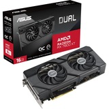 ASUS DUAL Radeon RX 7800 XT OC grafische kaart Zwart, 1x HDMI, 3x DisplayPort, RDNA 3