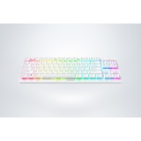 Razer Deathstalker V2 Pro TKL, gaming toetsenbord Wit, US lay-out, Razer Linear Optical (Red), RGB leds, ABS keycaps, Bluetooth