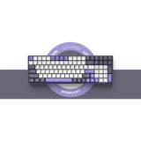 Iqunix F97 Lavandin Wireless Mechanical Keyboard, gaming toetsenbord Lavendel, US lay-out, IQUNIX Moonstone Turbo, RGB leds, 96%, Hot-swappable, PBT, 2.4GHz | Bluetooth 5.1 | USB-C