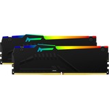 Kingston FURY 32 GB DDR5-5200 Kit werkgeheugen Zwart, KF552C36BBEAK2-32, Beast RGB, XMP, EXPO