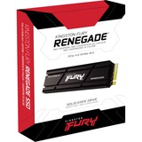 Kingston FURY Renegade met Heatsink 500 GB SSD Zwart, SFYRSK/500G, M.2 2280, PCIe 4.0 NVMe