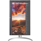 LG 27UP85NP-W 27" 4K UHD monitor Zilver, 2x HDMI, 1x DisplayPort, USB-A, USB-C, Sound