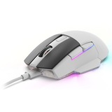 Sharkoon SKILLER SGM50W gaming muis Wit, 400 - 6400 dpi, RGB leds