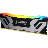 Kingston 24 GB DDR5-8400 (1x 24 GB) werkgeheugen Zilver/zwart, KF584CU40RSA-24, Renegade Silver RGB, XMP 3.0