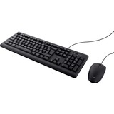 Trust Wired Keyboard And Mouse Set, desktopset Zwart, US lay-out