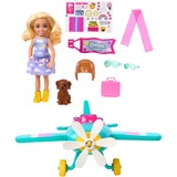 Mattel Speelset met pop en vliegtuig 2-persoons vliegtuig met draaiende propeller