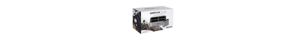 Kingston Workflow Station + SD Card Reader dockingstation Zilver/zwart