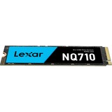 Lexar NQ710, 500 GB SSD Zwart/blauw, PCIe 4.0 x4, NVMe 1.4, M.2 2280