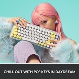 Logitech POP Keys - DAYDREAM, toetsenbord Blauwgrijs/wit, US-International, GX Brown, Bluetooth