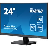 iiyama ProLite XU2493HSU-B7 24" monitor Zwart (mat), 100 Hz, HDMI, DisplayPort, USB, Audio, Adaptive Sync