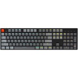 Keychron K1-N3, toetsenbord Grijs/grijs, US lay-out, Gateron Low Profile Brown, RGB leds, ABS keycaps, Bluetooth