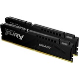 Kingston FURY 16 GB DDR5-4800 Kit werkgeheugen Zwart, KF548C38BBK2-16, Beast, XMP 3.0