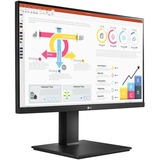 LG 24QP750P-B 23.8" monitor Zwart, 1x HDMI, 1x DisplayPort, USB-A, USB-C, HDR 10, AMD FreeSync