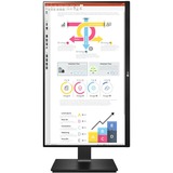 LG 24QP750P-B 23.8" monitor Zwart, 1x HDMI, 1x DisplayPort, USB-A, USB-C, HDR 10, AMD FreeSync