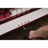 8BitDo Famicom Bundel, gaming toetsenbord Beige/rood, US lay-out, Kailh Box White, USB / 2,4 GHz / Bluetooth