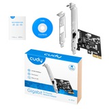 Cudy PE10 Gigabit PCI-E Ethernet Adapter netwerkadapter Zwart