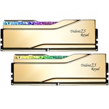 G.Skill 32 GB DDR5-6000 kit werkgeheugen Goud, F5-6000J2636G16GX2-TR5NG, Trident Z5 Royal Neo, AMD EXPO