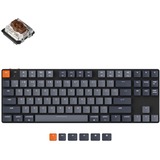 Keychron K1SE-G3, toetsenbord Zwart, US lay-out, Gateron Low Profile Mechanical Brown, White leds, hot swap, TKL, ABS, Bluetooth 5.1