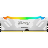 Kingston FURY 16 GB DDR5-6800 werkgeheugen Wit, KF568C36RWA-16, Renegade RGB, XMP