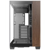 Antec C8 Wood midi tower behuizing Zwart/houtkleur | 2x USB-A | 1x USB-C | Tempered Glass