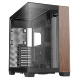 Antec C8 Wood midi tower behuizing Zwart/houtkleur | 2x USB-A | 1x USB-C | Tempered Glass