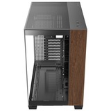 Antec C8 Wood midi tower behuizing Zwart/houtkleur | 2x USB-A | 1x USB-C | Tempered Glass