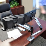 Ergotron LX Dual Stacking monitorarm Zilver