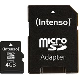 Intenso microSDHC 4GB Class 10 geheugenkaart incl. SD adapter