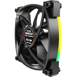 Montech RX120 PWM case fan Zwart, 4-pin PWM + 3-pin ARGB