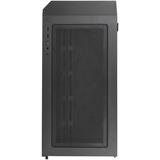 SilverStone SETA H1 midi tower behuizing Zwart | 2x USB-A | 1x USB-C | RGB | Tempered Glass