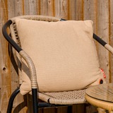 Cozy Una Knitted 45 x 45 cm draadloos warmtekussen Lichtbeige, Powerbank 5000 mAh