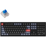 Keychron V6-B2, gaming toetsenbord Zwart, US lay-out, Keychron K Pro Blue, RGB leds, Double-shot PBT, hot swap