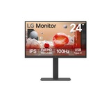 LG 24BA750 23.8" monitor Zwart, HDMI, DisplayPort, Audio, LAN, USB-C