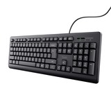 Trust Wired Keyboard, toetsenbord Zwart, US lay-out