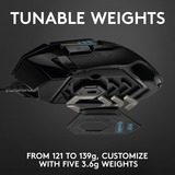 Logitech G502 HERO High Performance Gaming Mouse Zwart, 100 - 25.600 dpi, RGB leds