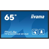 iiyama ProLite TF6539AS-B1AG 64.5" 4K UHD touchscreen monitor Zwart, Touch, HDMI, DisplayPort, LAN, Audio, USB, Android 