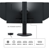 BenQ Zowie XL2566X+ 24.1" gaming monitor Zwart, 3x HDMI, 1x DisplayPort, 400 Hz