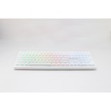 Ducky Zero 6108 Pure White, gaming toetsenbord Wit, US lay-out, Cherry MX2A Speed Silver, RGB leds, Double-shot PBT, hot swap, 2.4GHz | Bluetooth | USB-C